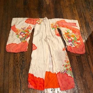 girls vintage kimono robe